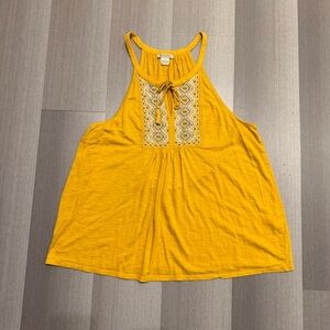 Yellow Tank Top Blouse